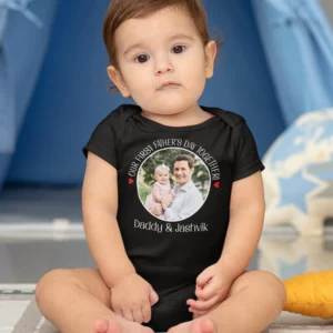My First Fathers Day Customized Rompers - Fathers Day Rompers