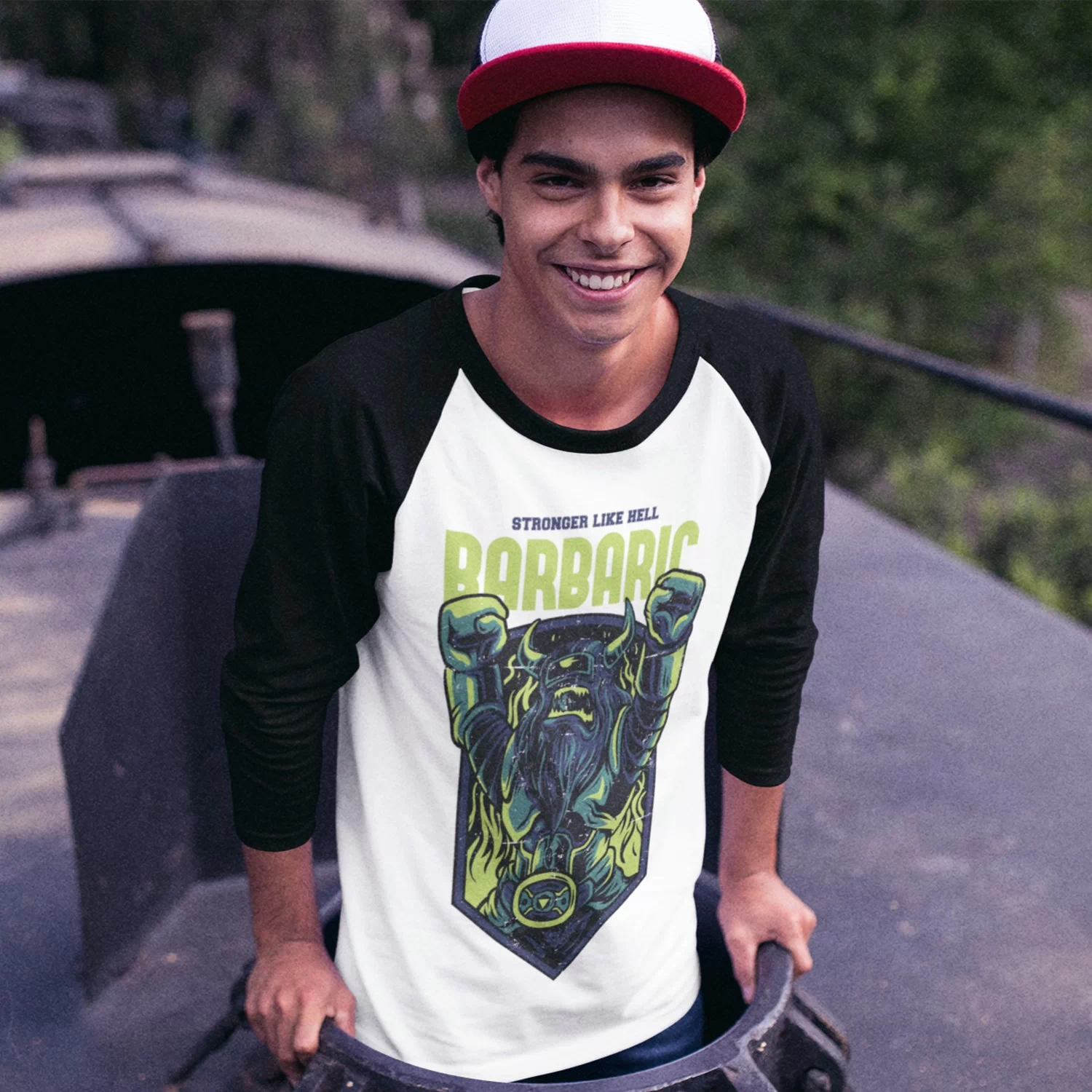 Personalized Raglan T-Shirt - Men's Collection 1 Personalized Raglan T-Shirt - Men's Collection