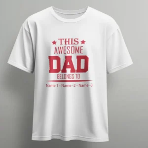 Personalized Dad T-shirt – Add name-6