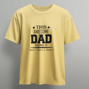 Personalized Dad T-shirt – Add name
