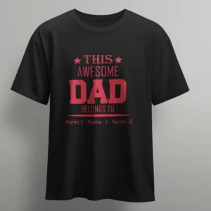 Personalized Dad T-shirt – Add name-5