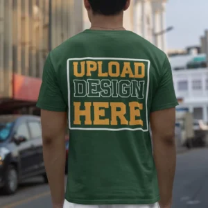 Personalized Bottle Green T-shirt back design