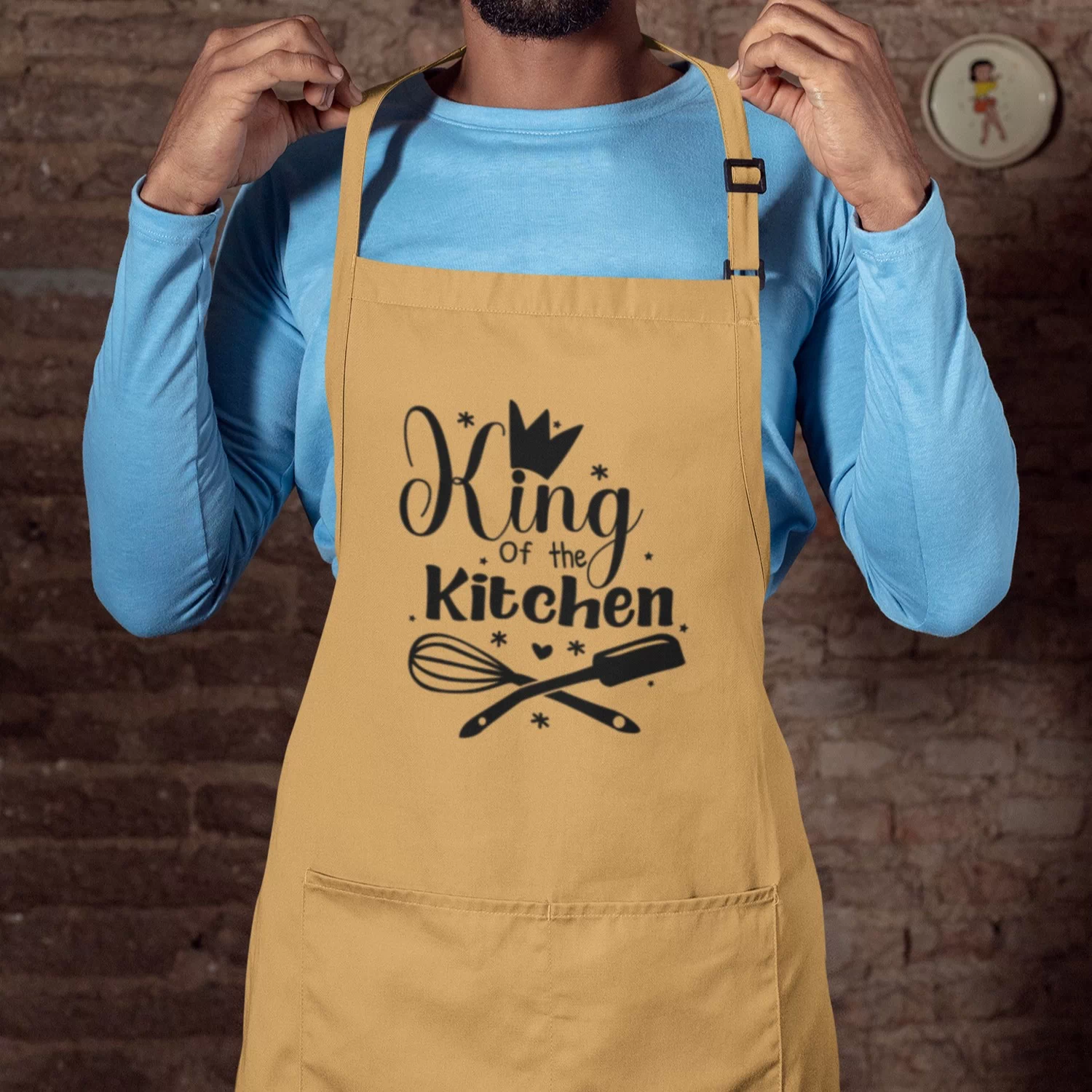 Personalized Kitchen Apron with Name or Text – Unisex Cooking Aprons 6 Personalized Kitchen Apron with Name or Text – Unisex Cooking Aprons - Image 6