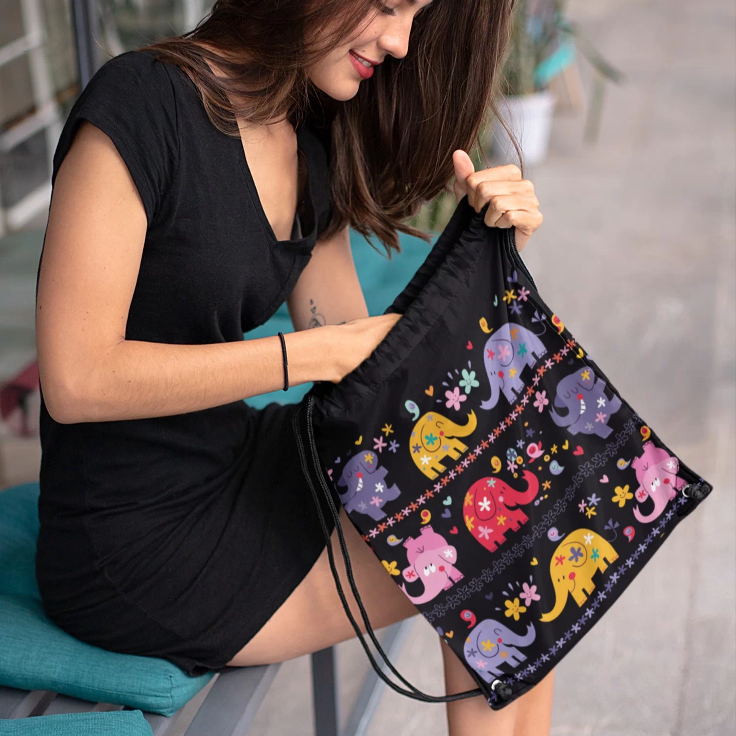 Custom Drawstring Bag with Name or Logo – Personalized Gym Bag 5 Custom Drawstring Bag with Name or Logo – Personalized Gym Bag - Image 5