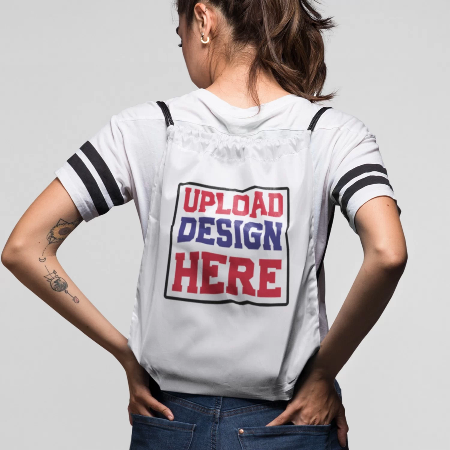 Custom Drawstring Bag with Name or Logo – Personalized Gym Bag 2 Custom Drawstring Bag with Name or Logo – Personalized Gym Bag - Image 2