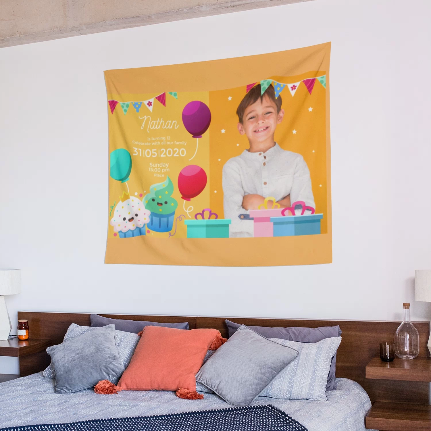 Custom Tapestry or Banner – Personalized Wall or Party Decor 3 Custom Tapestry or Banner – Personalized Wall or Party Decor - Image 3