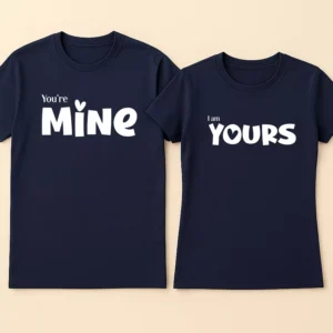 Matching Couple T-Shirts 10 custom mine yours couple t shirts matching text