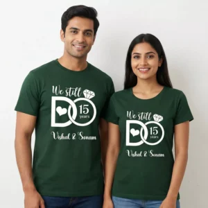 Anniversary Couple T-Shirts – We Still Do Matching Marriage Celebration Set - Divine Bonds