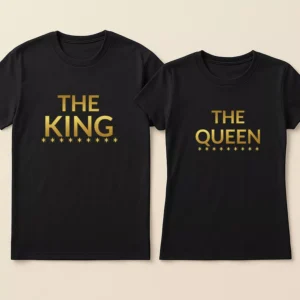 The King & The Queen Premium Couple T-Shirts