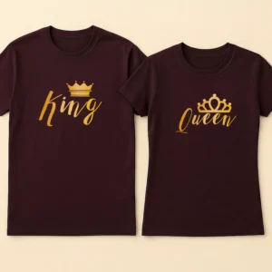 Matching Couple T-Shirts 6 royal king queen couple t shirts matching set