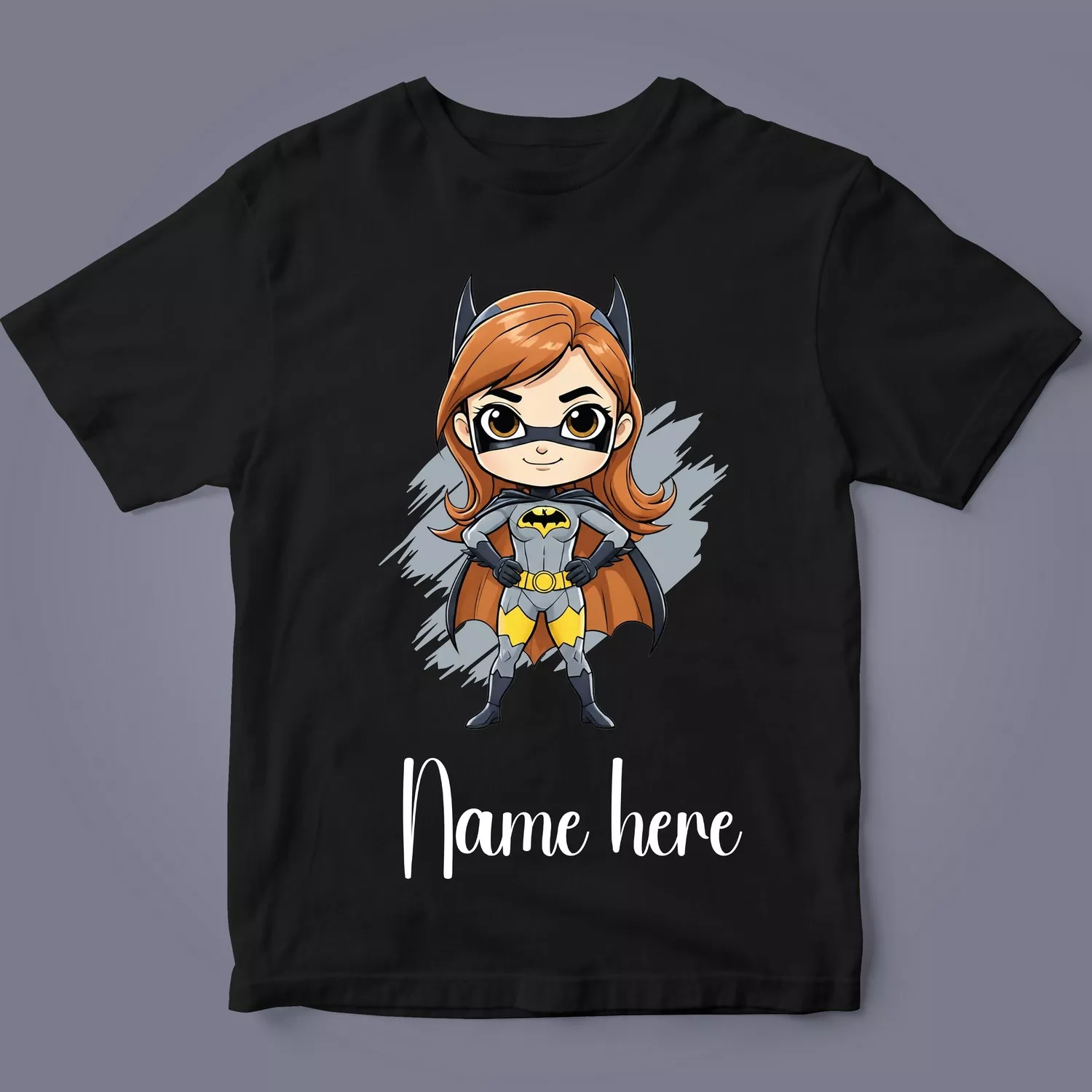 Custom Cartoon Superhero Name Kids T-Shirt | Divine Bonds 2 Cartoon superhero kids T-shirt with custom name