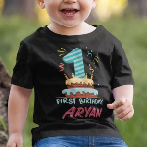 personalised 1st Birthday T-Shirts for Kids