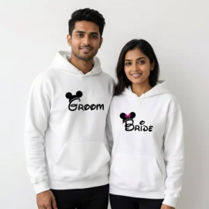 Custom Name Couple Hoodies – Personalized Matching Sweatshirts for Couples | Divine Bonds