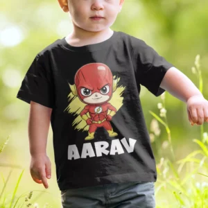 Personalised Superhero Theme T-Shirts for Kids